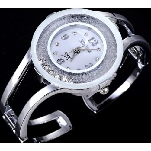 Luxury Women bangle watches quartz fashion bracelet watch crystal stainless steel brand xinhua casual clock wristwatch relojes
