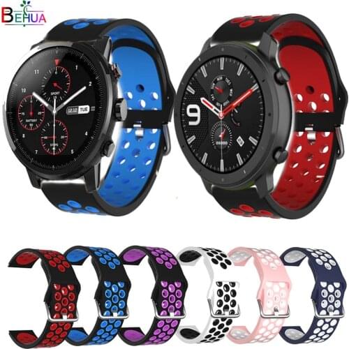 Wristband Sport 22MM Wrist Strap For Xiaomi Huami Amazfit Stratos 2 2S 3 Pace / Amazfit GTR 47mm Smart Watch Watchband Bracelet