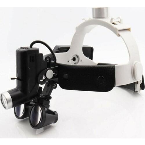 High Quality Wireless 5WLED Medical Headlamp Surgical Headlight Illuminator+2.5/3.5X Binocular Magnifier Dental Loupes