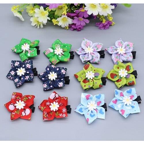 Ribbon hair clips for girls wholesale silk girls hairpins headwear spinki do wlosow Barrettes hanfu hair accessory D02-4