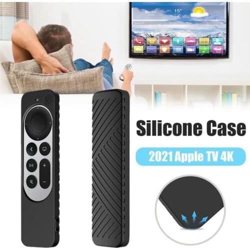 Protective Case For 2021 Apple TV 4K Remote Control Silicon Case Anti-Slip Durable Shockproof Cover Remote Control Accessories