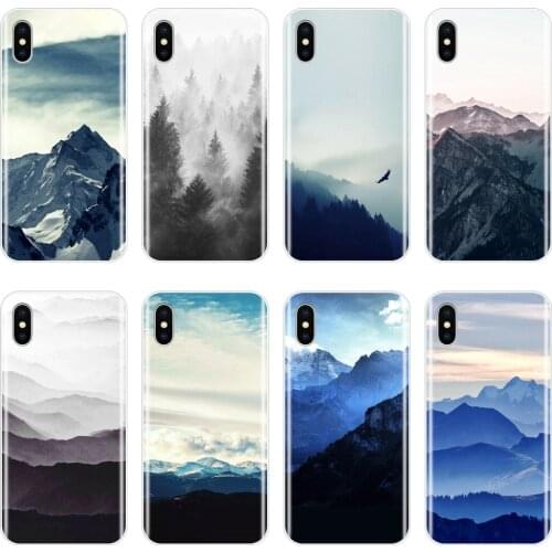 Travel Mountain Aesthetic Peak Back Cover For iPhone X XR XS MAX 8 7 6S 6 S Soft Phone Case Silicone For iPhone 8 7 6S 6 S Plus