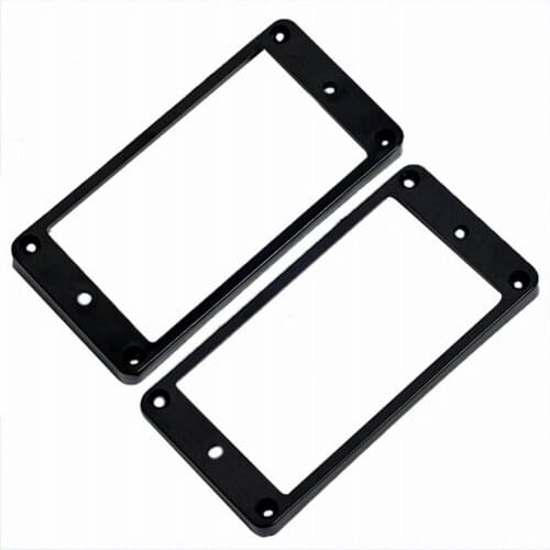 1pair of 2pcs Curved Pickups Frame Mounting Ring Black for Electric Guitar