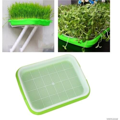 Seed Sprouter Tray 2Layer Soilless Bean Hydroponic Nursery Plate Sprouting Pot Planter Garden Planting Germination Tool Dropship