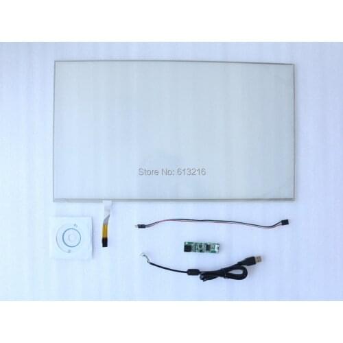 21.5 inch 4-Wire Resistive 16:9 Touch Panel + USB port Controller card +CD Room work with 21.5 inch LCD panel