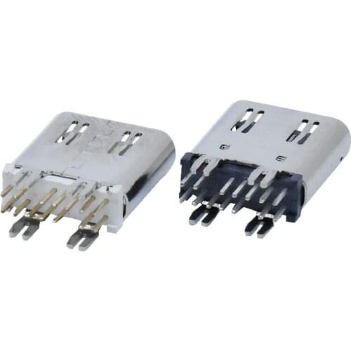 5PCS Type-c14p Bus Seat Vertical Insertion Harpoon Foot with Spring Height 10.0h for PD Fast Charging