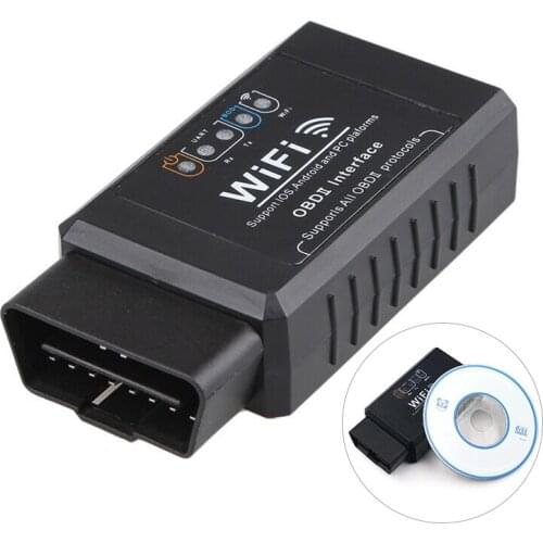 1PC ELM327 WIFI OBD OBDII Auto Car Diagnostic Scan Tool Scanner Interface Adapter For IOS Android