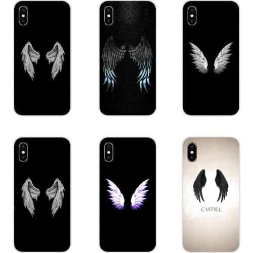 Accessories Phone Cases Covers For Xiaomi Mi4 Mi5 Mi5S Mi6 Mi A1 A2 A3 5X 6X 8 CC 9 T Lite SE Pro Angel wings feather