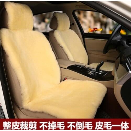 Australia Sheep Shearing Car Seats Covers Car Seats Cushion Natural Woolen Fur Winter Whole Car Seats Cover Universal All Sedan
