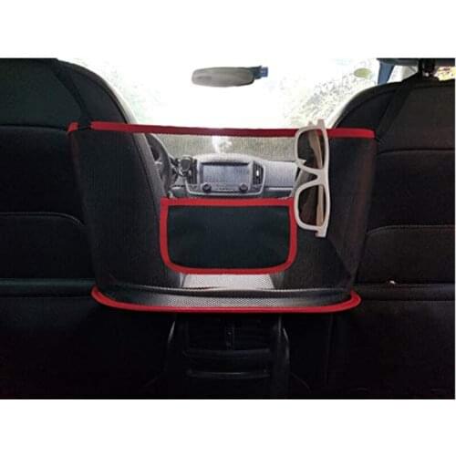 Car Net Pocket Handbag Holder, Driver Storage Netting Pouch,Car Hooks for Purses and Bags Front Seat