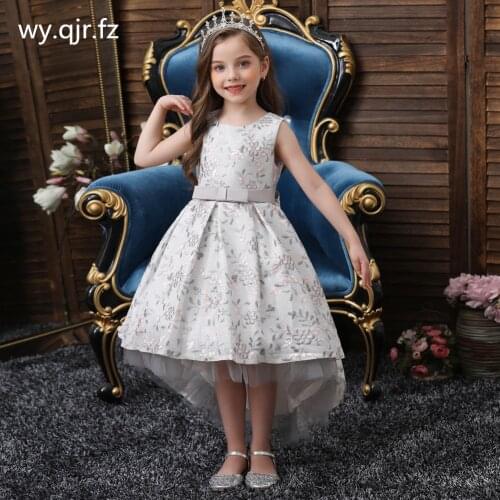BH-209#Flower Girl Dresses Mermaid Trumpet Childrens dress Wholesale girls Embroidery Bow Party Prom Childrens Day Dress Red