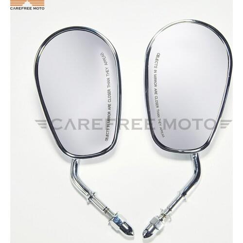 Chrome Motorcycle Rearview Side Mirror case for Harley Davidson FLHTC Classic XR1200 XL883 SPORTSTER SOFTAIL