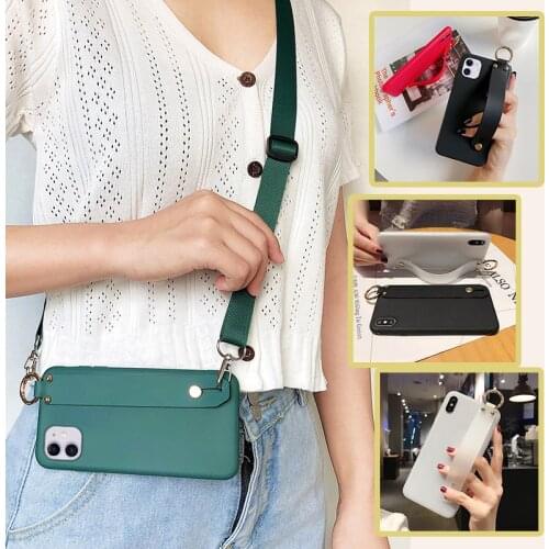 Wrist Strap Case for Oneplus Nord N10 N100 8 8T 7 7T Pro 6 6T 5 5T 3 3T Phone Cover with Necklace Lanyard for Oneplus 9 Pro