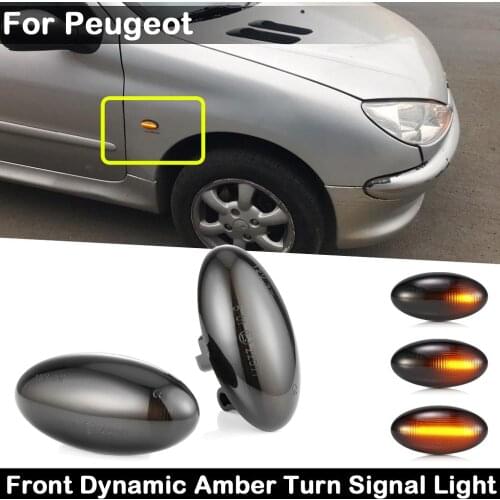 For Peugeot 107 1007 108 206 301 307 407 4007 607 Expert Partner Traveller LED Side Marker Lamp Dynamic Amber Turn Signal Light