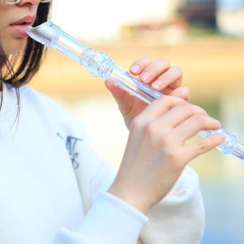 ABS Flute Clarinet Recorder Soprano Long Flute Baroque Accessories Fingering Supplies Flute Musical Instrument Beginner Rec K3U0