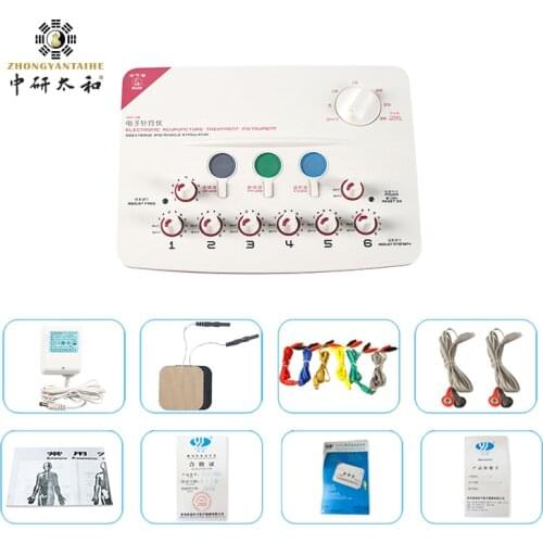 Hwato SDZ-II Nerve and Muscle Stimulator 6 Channels Output TENS Electro Acupuncture Treatment Instrument 3 Waveform 110V 220V