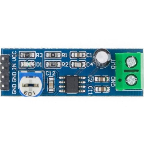 LM386 audio power amplifier module 200 times gain amplifier board mono power amplifier 5V-12V Input