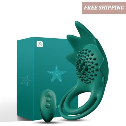 Male Penis ring delay ejaculation wireless remote control soft silicone clitoris Stimulate sex toys for women couple sex toys