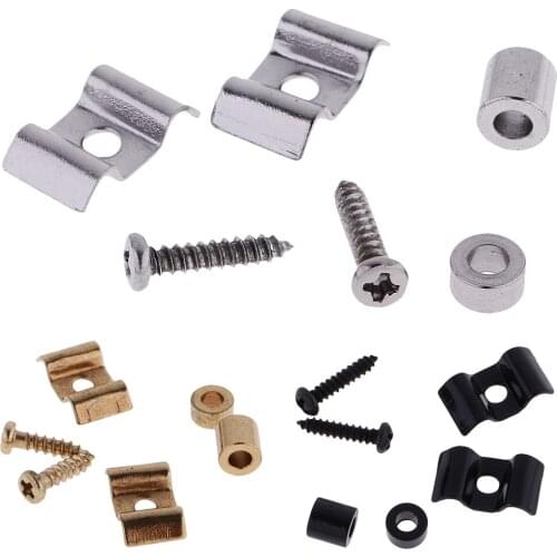 Set of 2 Metal Guitar String Tree Retainers for Stratocaster Squier Electric Guitar