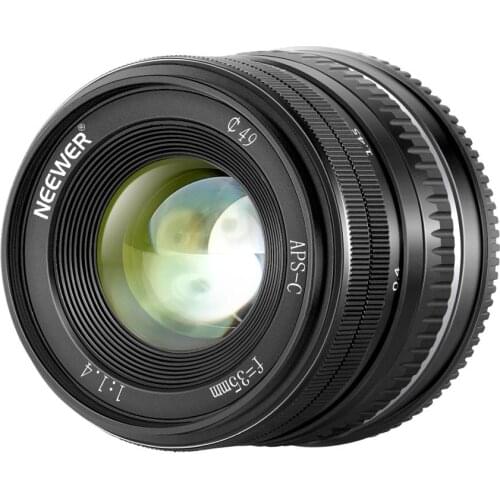 Neewer 35mm F1.4 Large Aperture Prime APS-C Aluminum Lens Compatible with Sony Sony E Mount Mirrorless Cameras A7III A9 NEX 3