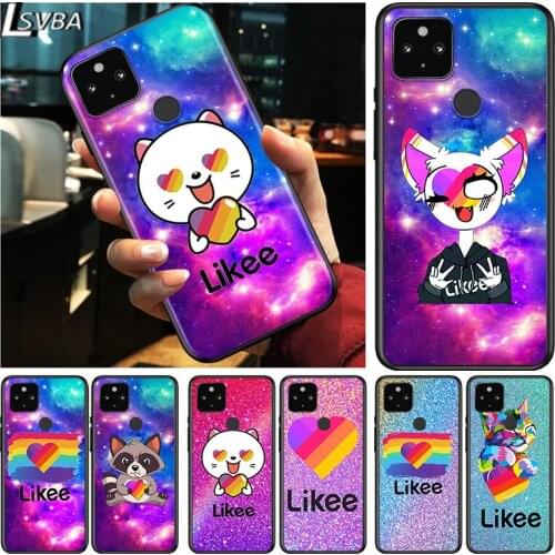 Cute Funny Likee Shockproof Cover for Google Pixel 5 4 5A 4A XL 5G Black Phone Case Shell Soft Fundas Coque Capa