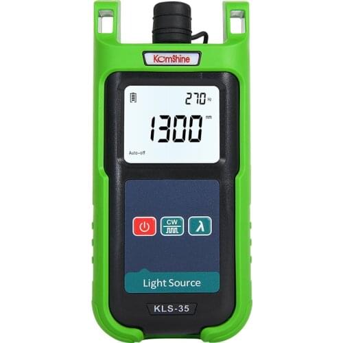 Komshine Optical Light Source KLS-35 Wavelength 850/1300/1310/1550/1625nm SC/FC/LC/2.5MM Connector forTelecom Maintenance