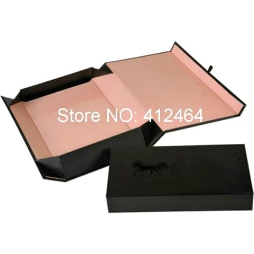 High Quality Satin Lined Gift Boxes Packaging Custom Design For Gift/Clothes With Rose Gold logo.BX-2163