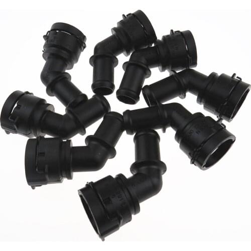 1J0122291D 8 Pcs Engine Water Tank Coolant Hose Connector For Volkswagen Passat Beetle Golf Bora Phaeton Polo A3 A4 A5 TT