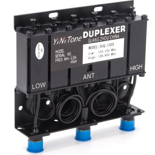 VHF 136-174MHz 10W Duplexer For Radio Repeater Tuned Low Frequency 153MHz High Frequency 158MHz N Female Connectors