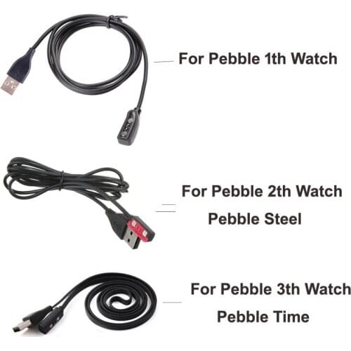 1pcs USB Charger Charging Cable For Pebble Smart Watch 1th Watch / 2th Steel / 3th Time Smart Watch