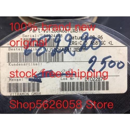 VJ1206A681JXBTM SMD 100% brand new in stock 50PCS/LOT