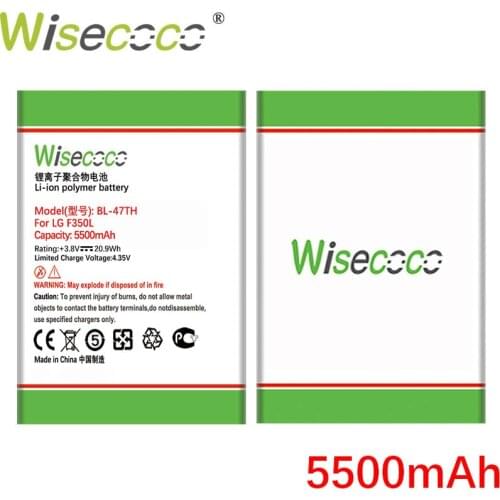 Wisecoco BL-47TH 5500mAh New Battery For LG OPTIMUS G Pro 2 F350 /F350S / D837 / D838 / LTE-A F350L / F350K High quality battery