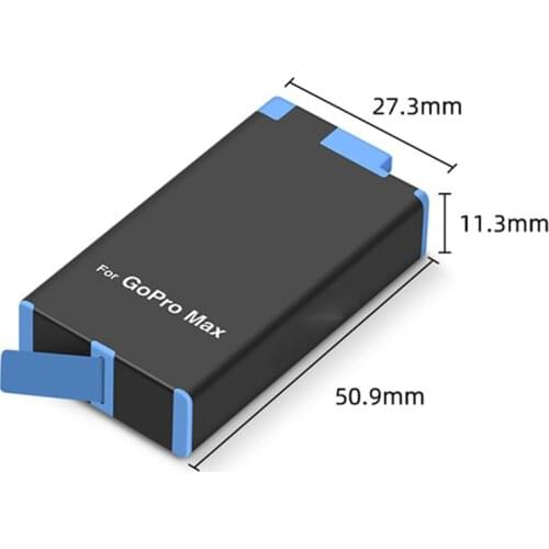 For GoPro MAX Camera Replacement Batteries Dual Slot Battery Charger for GoPro MAX Panoramic Action Camera Accessories