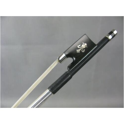 1pcs strong black Carbon fiber 4/4 violin bow,Copper Mounted