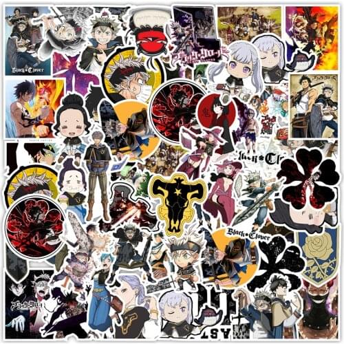 10/50PCS Anime Cartoon Black Clover Girl Funny Toy Sticker Doodle Sticker Notebook Boy Gift Computer Decoration Cute Kawaii