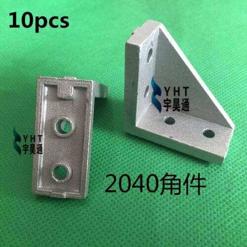 10pcs Corner Fitting Angle 20X40 2040 Decorative Brackets Aluminum Profile Accessories L Connector Fasten connector