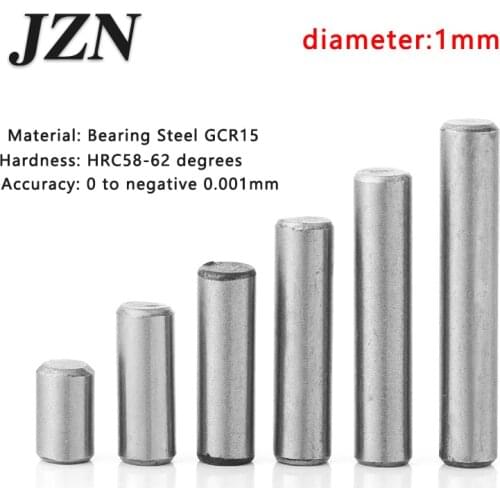 100pcs/lot Dia 1*3 4 4.5 5 6 7 8 9 10 12 15 16 Bearing Steel Cylindrical Pins - Dowel Pins-Needle-Positioning pin