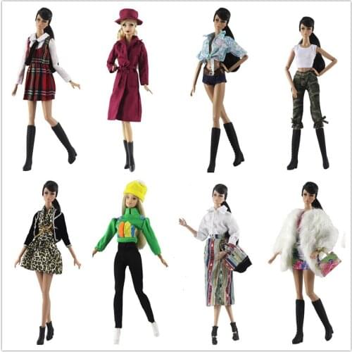 2020 New Clothes set Outfit / top coat + Skirt Pants Bag For 1/6 BJD Xinyi FR ST Barbie Doll / baby doll clothes gift