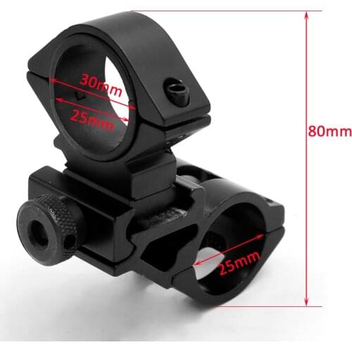 25mm/30mm Bicycle support flashlight torch Laser hunting frame Mount