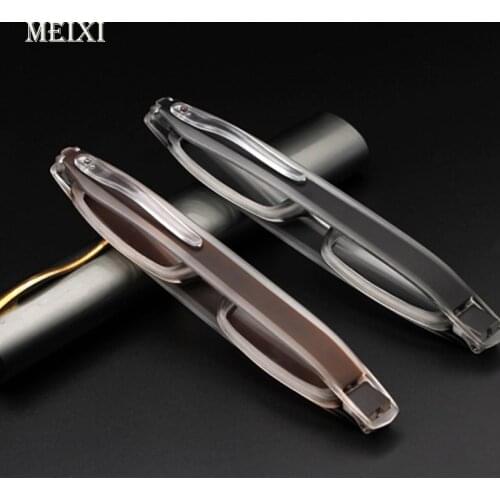 360 deg . rotating Portable pen reading glasses folding old light mirror women men eyewear+1.0, +1.5,+2.0,+2.5,+3.0,+3.5,+4.0