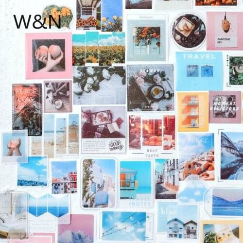 40 Pcs/pack Light And Shadow Diary Sticker For Stationery Scrapbooking Supplies Diy Diary Album Journal Stick Label Kawaii