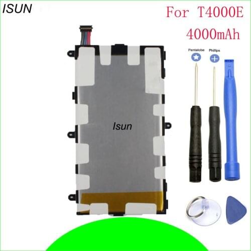 ISUN T4000E 4000mAh Tablet Battery For Samsung GALAXY Tab3 7.0 T210 T211 T2105 T217A Replacement Batteries