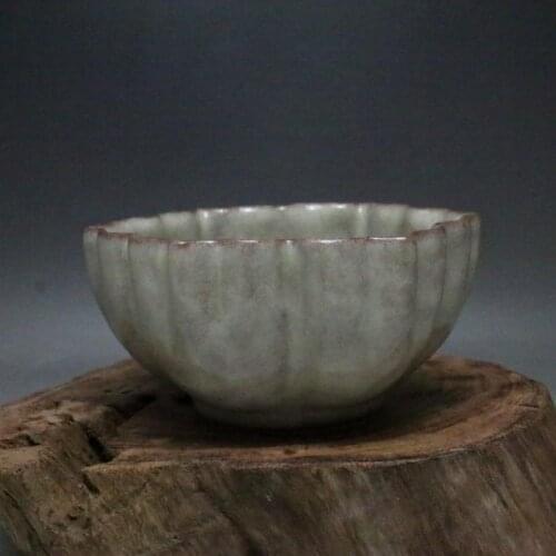 Antique Song Dynasty porcelain bowl,Petals Bowl,handmade crafts,best collection & adornment, Free shipping