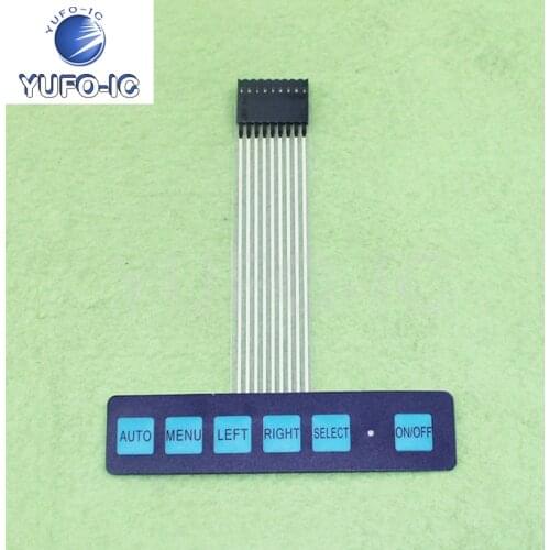 Free Ship 1PCS Film Switch/Display Switch/Matrix Keyboard/Membrane Switches/Control Panel 6-Key Light Included