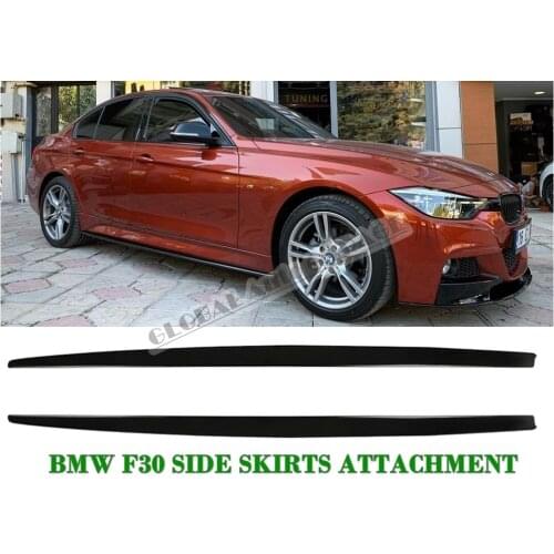 For Bmw F30 3 Series Side Skirts Attachment 2012-2020 Sill Trim Car Styling Auto Accessory Universal Spoiler Mud Flaps Spilitter