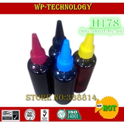 Refill ink suit for HP178, Specialized dye ink suit for HPC6380 hpC6300 hpC5300 hpC5383 hpC5380 hpC6383 hpD5460 ,4 color