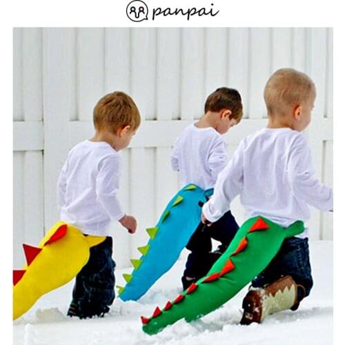 Dinosaur Tail Mask for Children Birthday Party Playing Games Props Kids Baby Dinosaur Plush Toys Party Playing Performance Decor