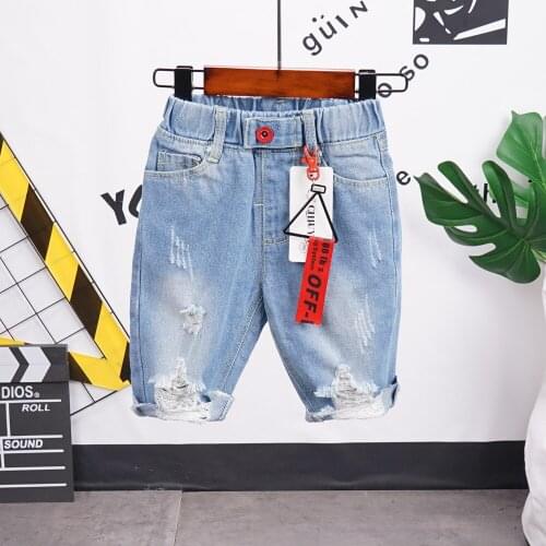 Baby Boys Shorts Trousers For Boy Girls Shorts Childrens Cotton Sports Boys denim shortsKids Boys Short Motion Pants 2-7T