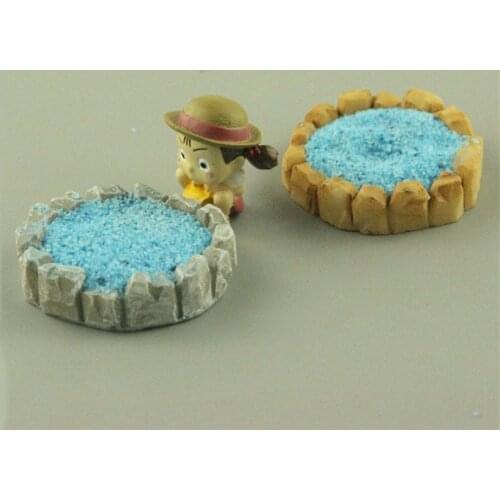 Artificial Vintage Pool Mini Ponds Craft Miniature Fairy Garden Home Decoration Houses Micro Landscaping Decor DIY Accessories