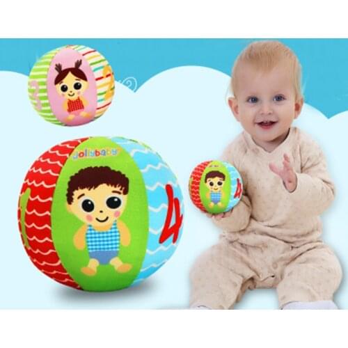 2020 Baby Toys For Children Ball Soft Plush Mobile Toy Baby Rattle Infant Body Building Ball Toy For Baby Gift